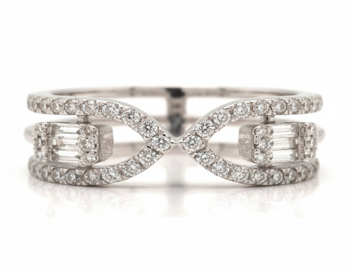 0.55 ct The Half-Carat Plus Natural Diamond Ring in Luminous White Gold